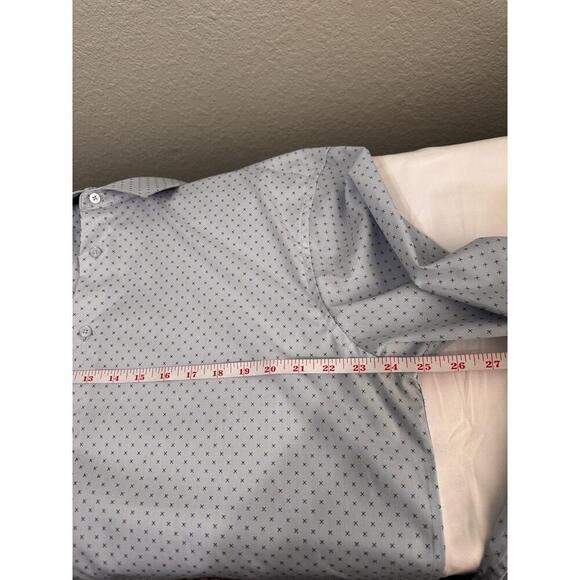 Ben Sherman White & Blue Long Sleeve Button Up Collared Dress Shirt MensXL 34/35 - Picture 10 of 10